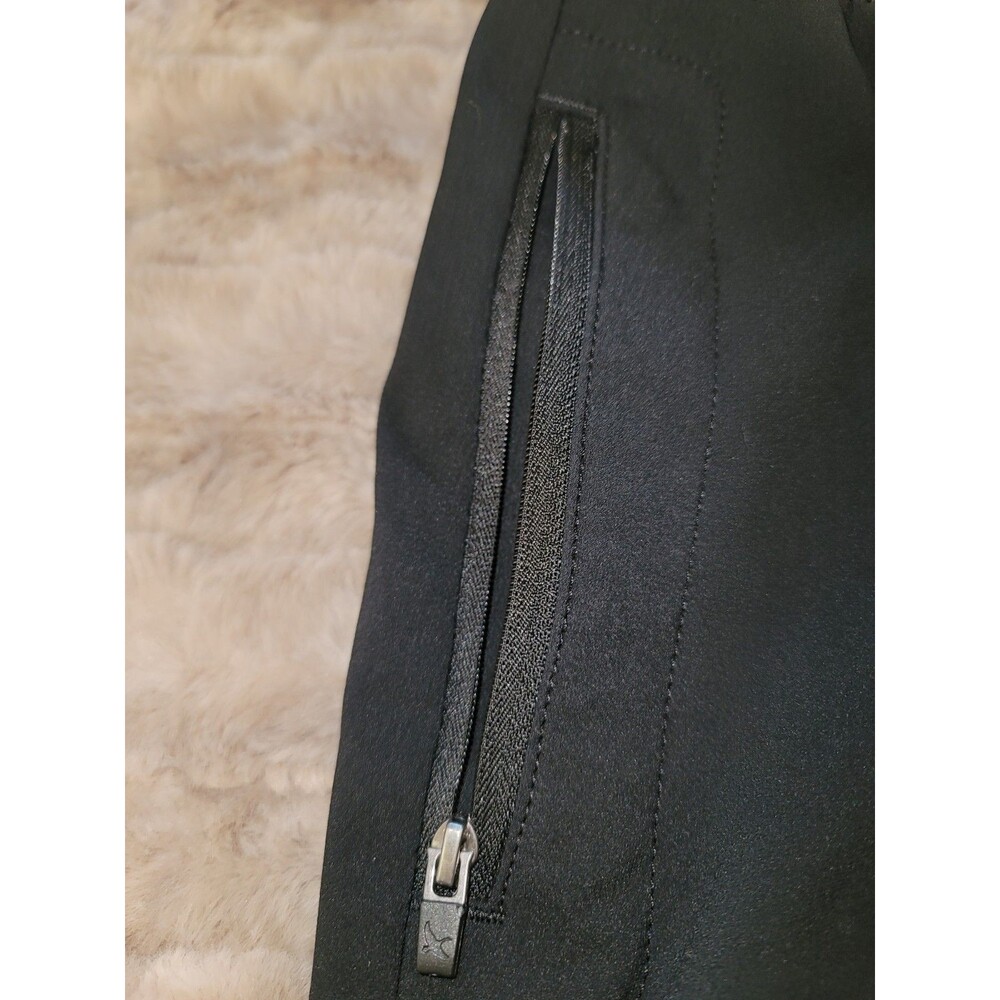 Eddie Bauer Women's Black Fleece Lined Pants Medium Elastic Waist Drawstring - Picture 4 of 6